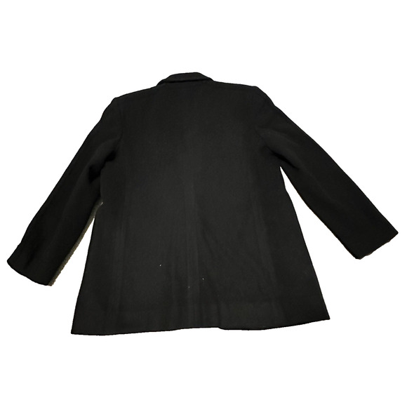 Saks Fifth Avenue Women 12 Blazer Wool Cashmere Single Button Lined Black VTG - Picture 2 of 7